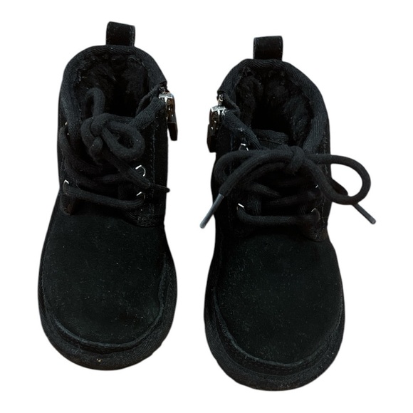 UGG Black Suede Kids Boots - Picture 2 of 7